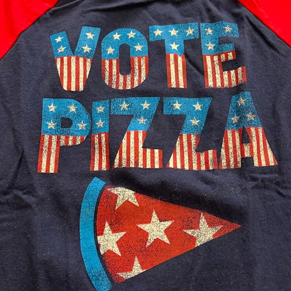 Gap Vote Pizza Long Sleeve Shirt size 8